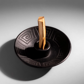 ceramic palo santo holder + 5 palo santo sticks